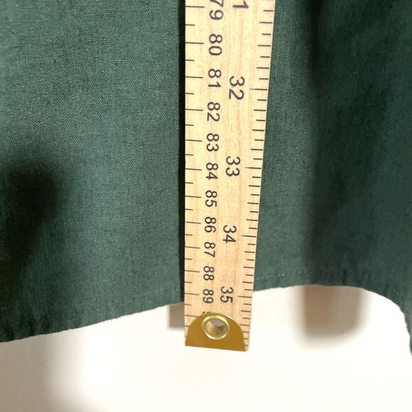 Aerie Women's Mini Sundress Cut Out Linen Blend Smocked Square Neck Size XL NWT - Picture 6 of 9